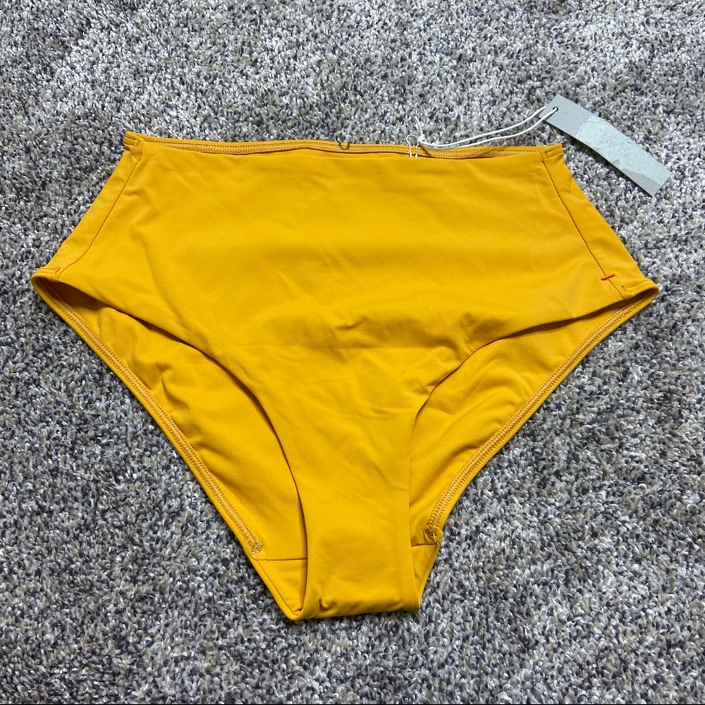 NWT EVERLANE The High-Rise Hipster Bottom Marigold